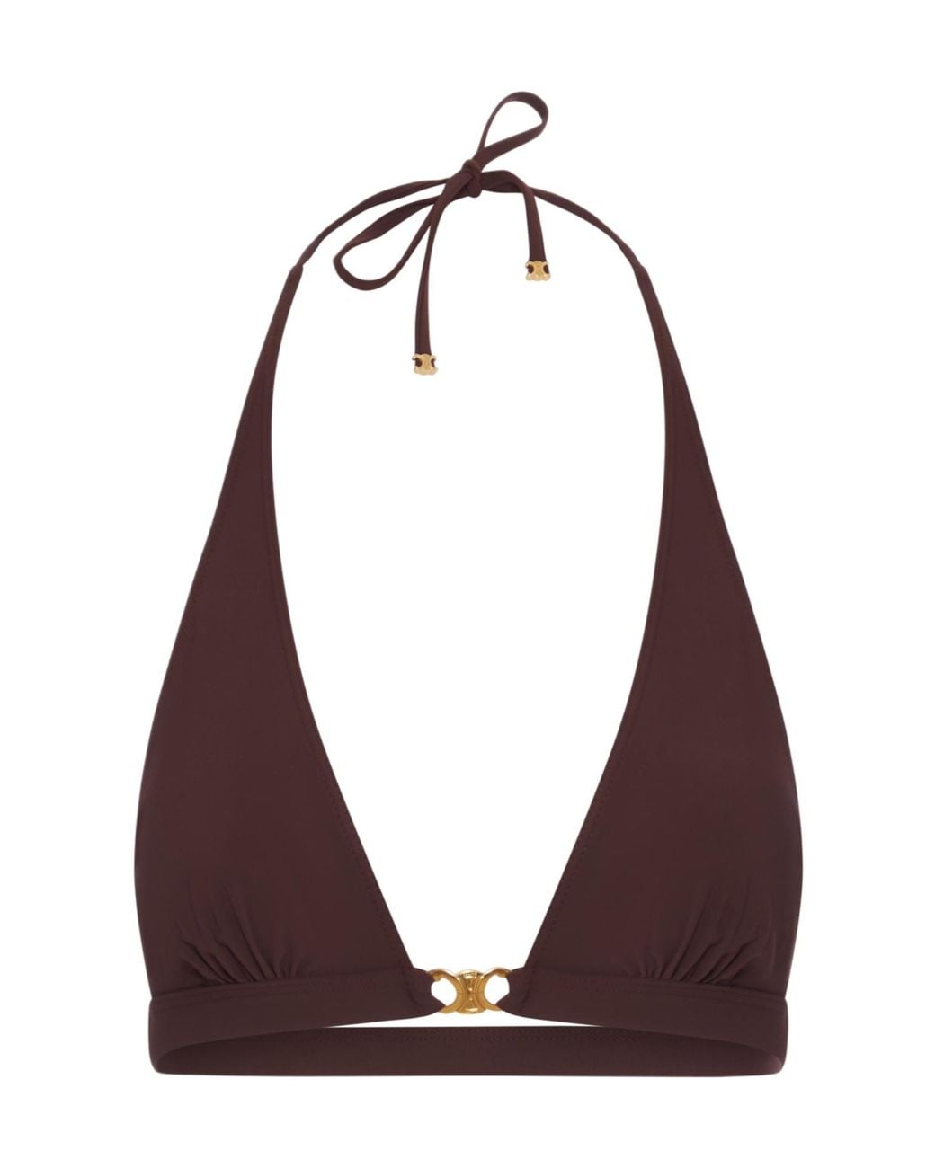 Céline Purple Triomphe Triangle Top
