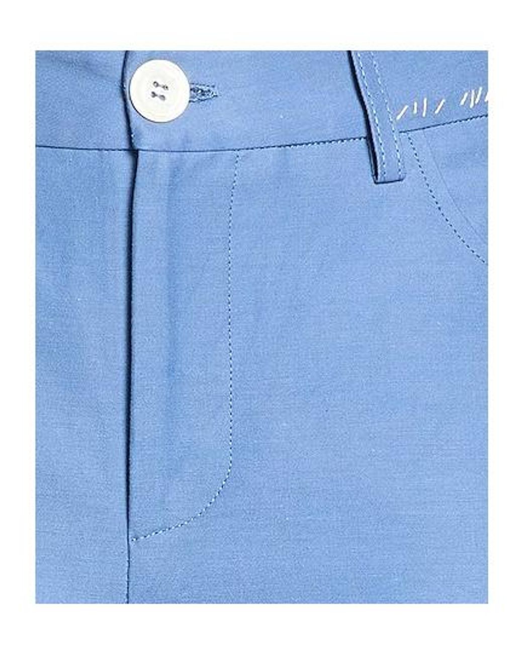Marni Blue Solid Flare Pants