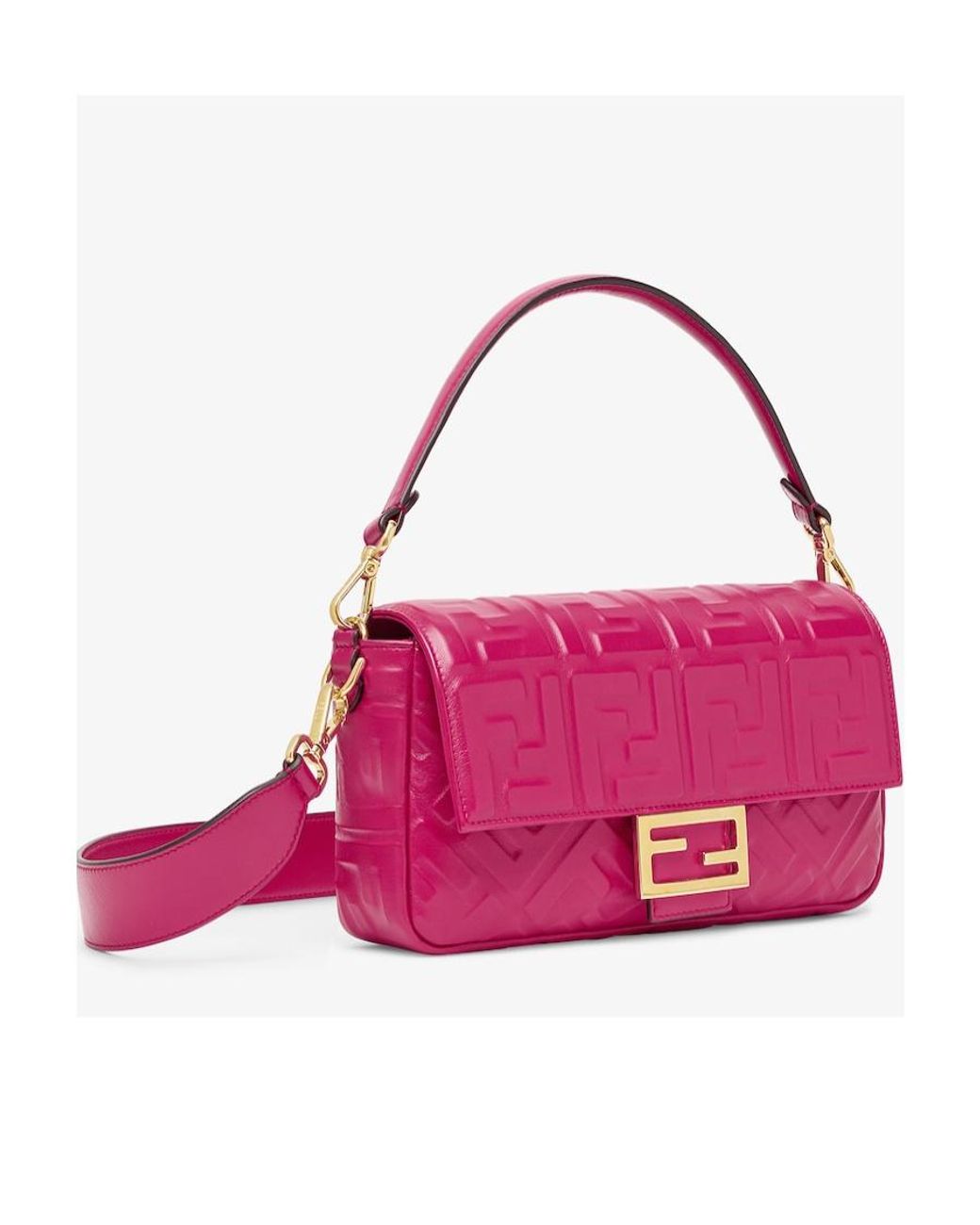 Fendi Pink Fuchsia Nappa Leather Bag
