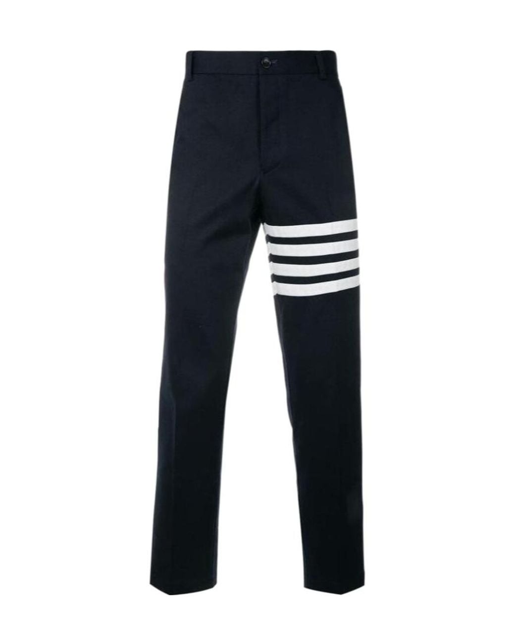 Thom Browne Blue Bar Chino Trousers for men