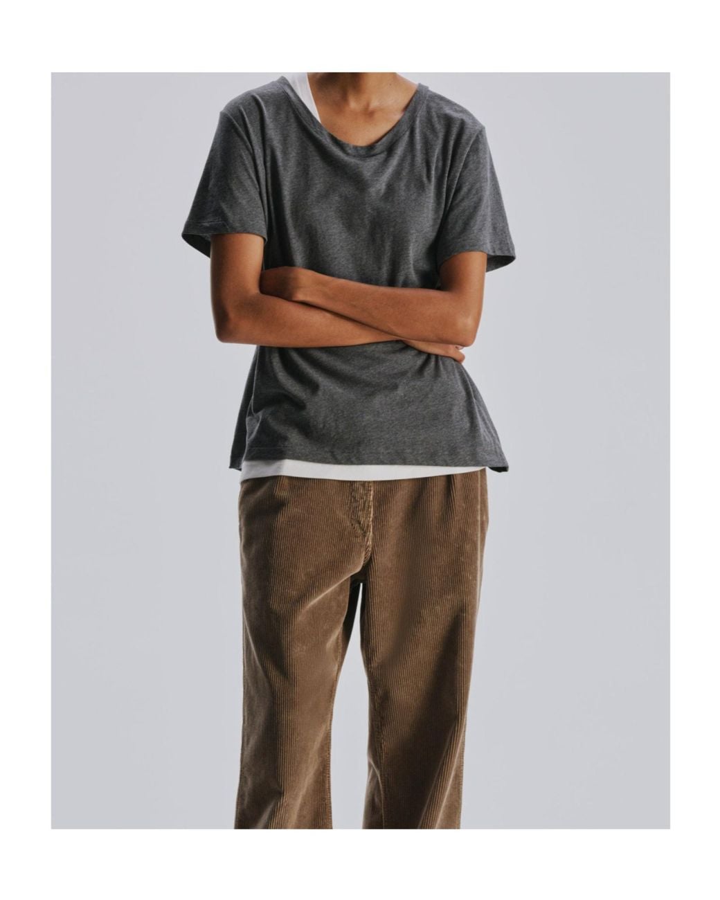 The Row Gray Short-Sleeved T-Shirt