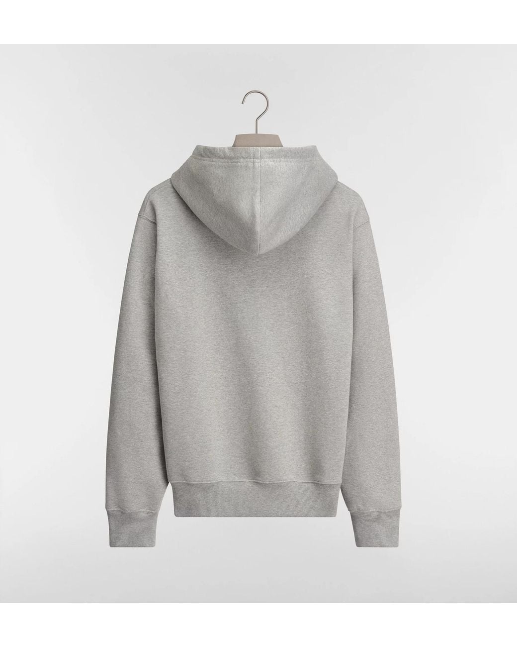 Dior Gray Hooded Sweatshirt With Blason Embroidery, Relaxed Fit for men