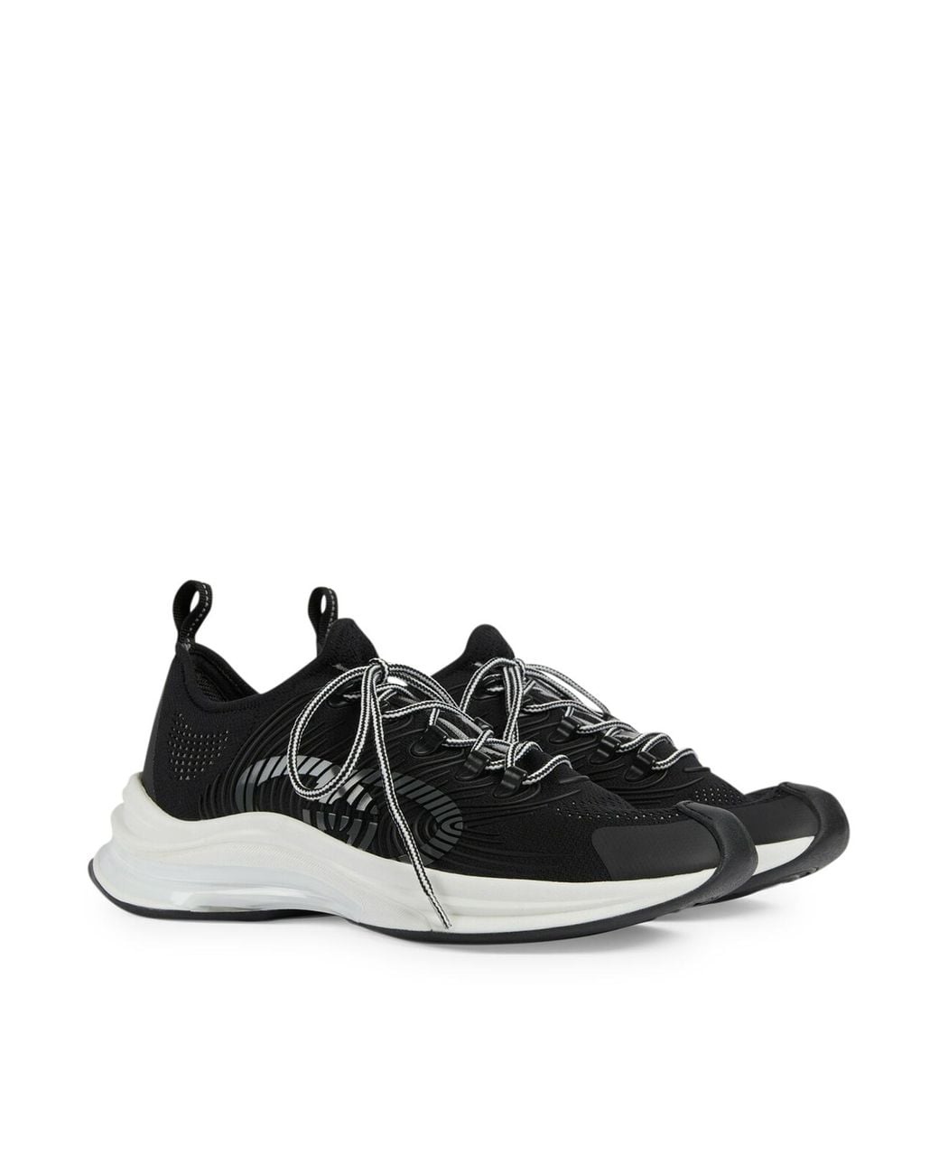 Gucci Black Gg Run Low-Top Sneakers for men