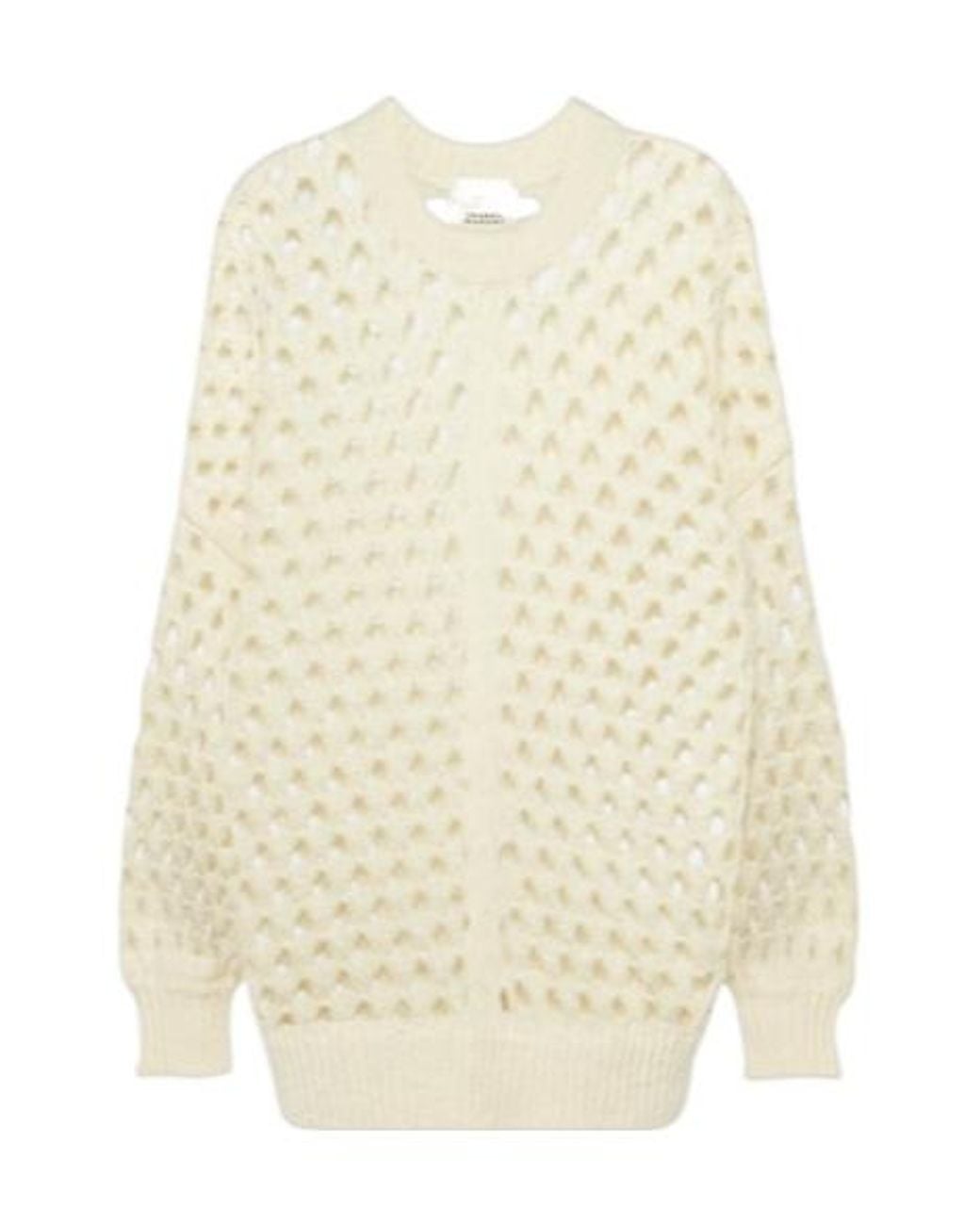 Isabel Marant Natural Crew Neck Knit Sweater