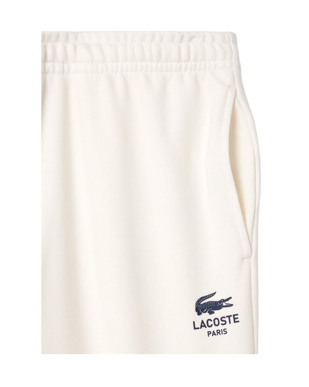 Lacoste White Tapered Leg Sweatpants for men