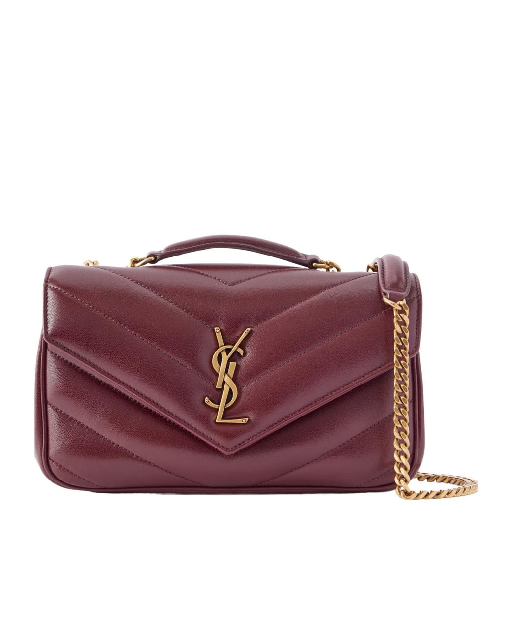 Saint Laurent Purple Chain Shoulder Bag