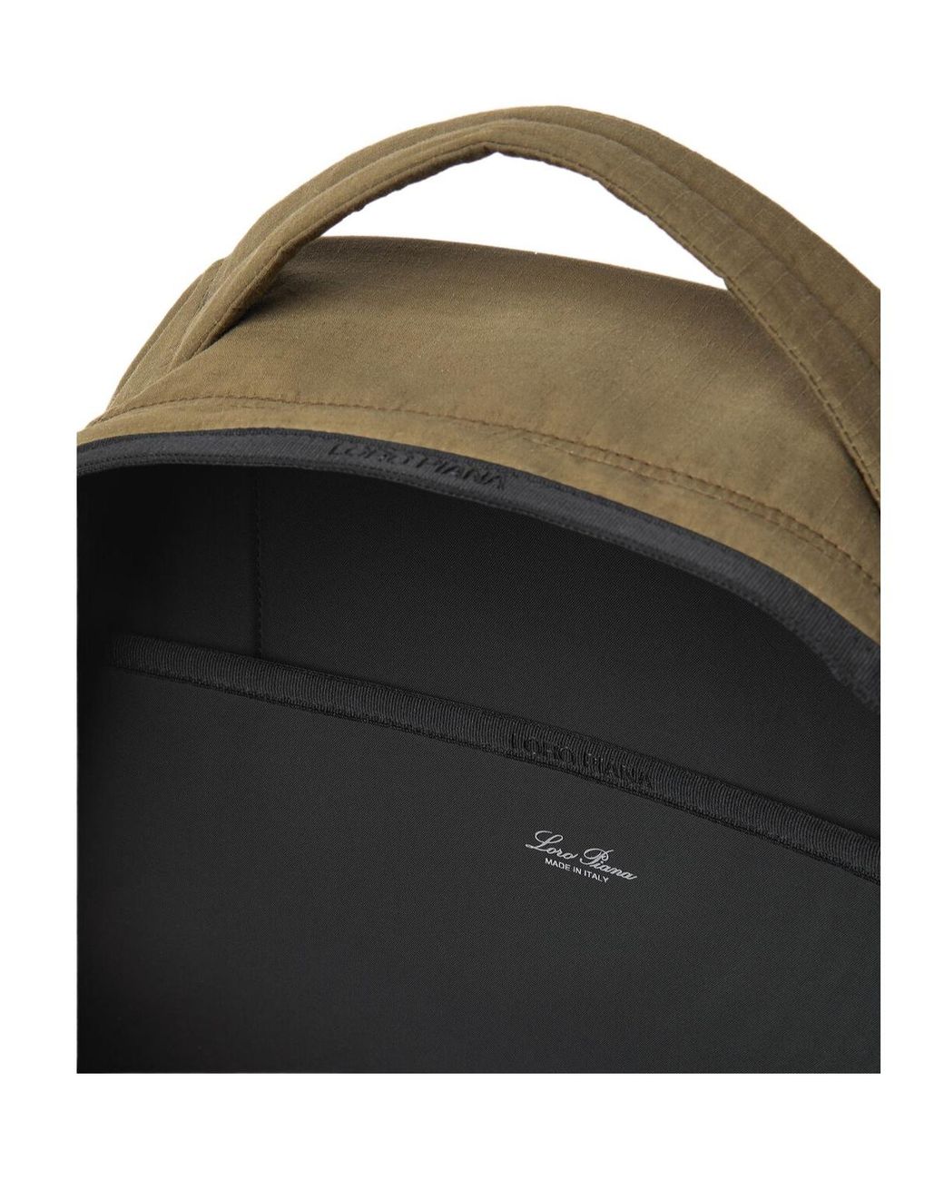 Loro Piana Green Large Pioneer Backpack for men