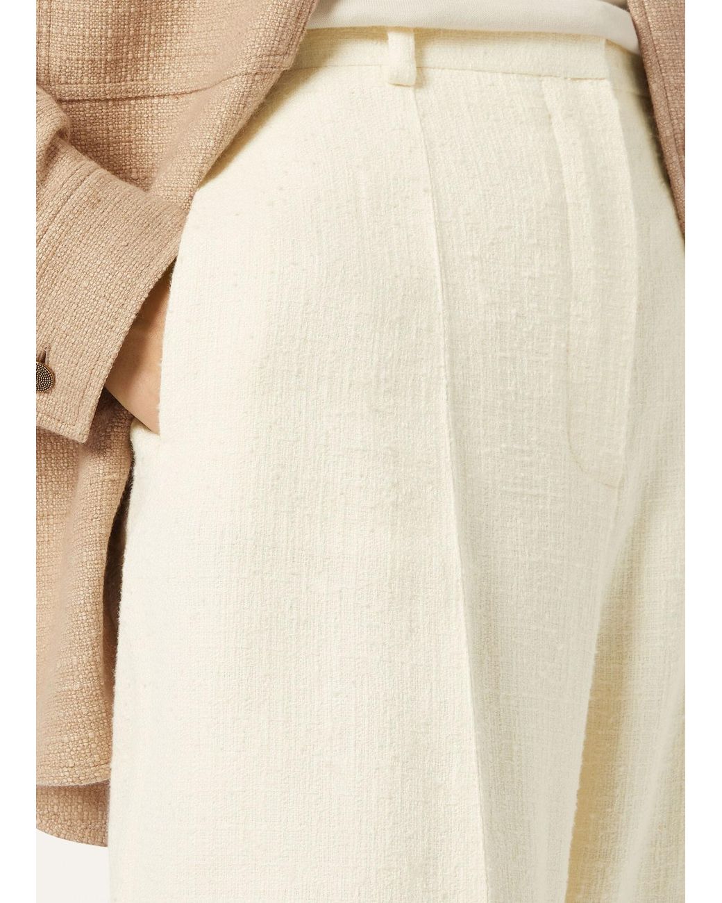Loro Piana White Fred Trousers