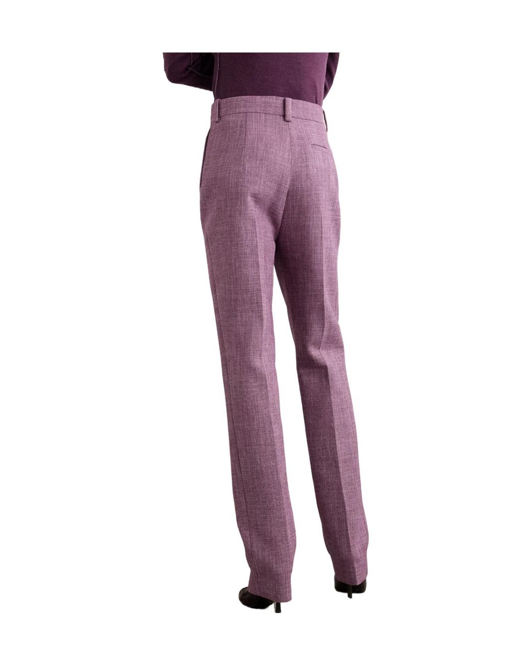 Calvin Klein Purple Cotton-Blend Skinny Pants