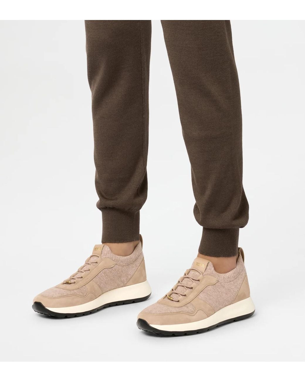 Tod's Natural Dot Socks Sneakers