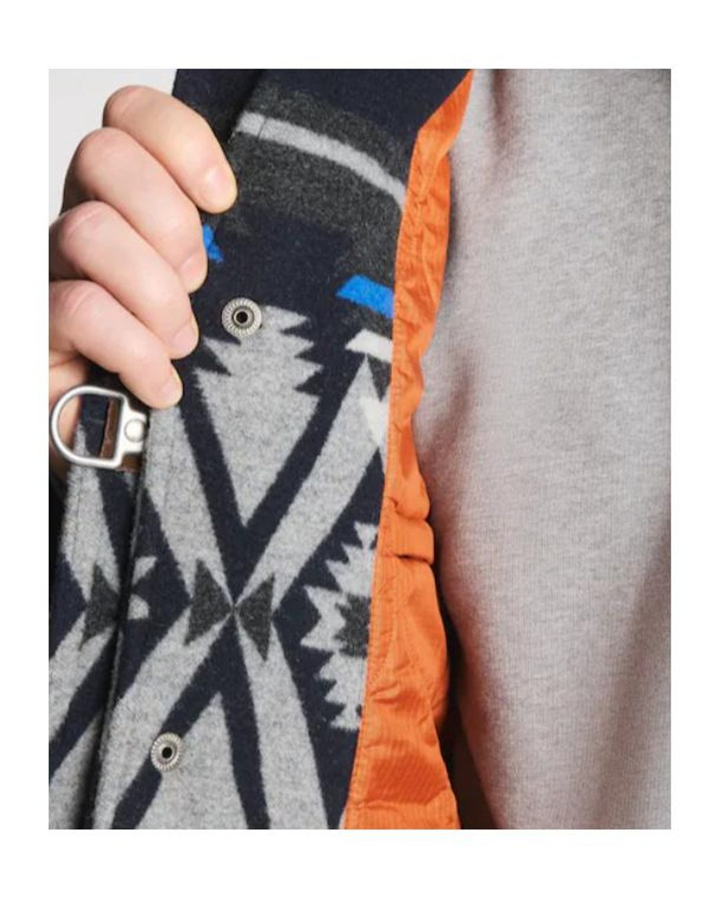 Fay Blue 4 Ganci Jacquard Archive Coat for men