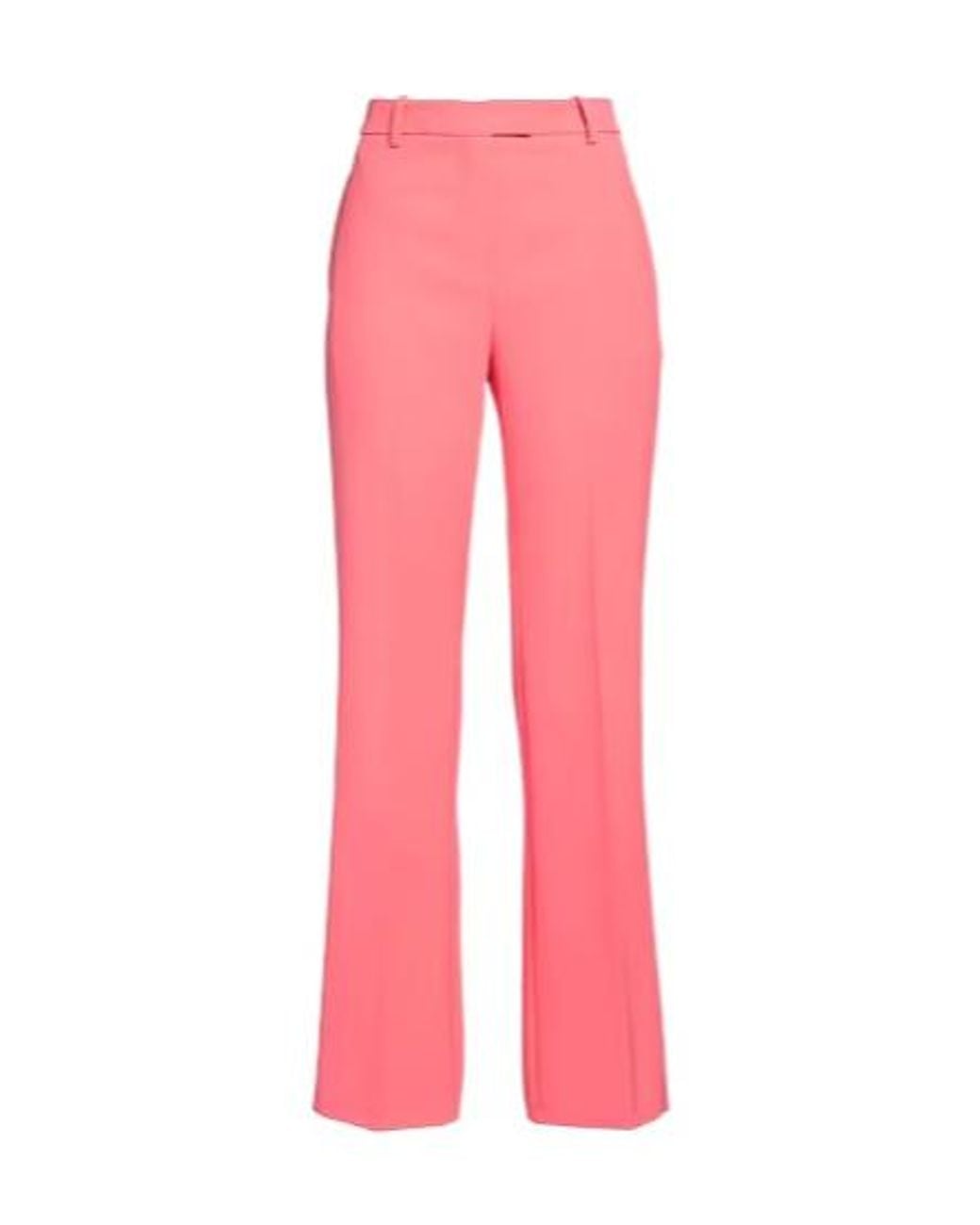 Ganni Pink High-Waisted Tapered Casual Pants