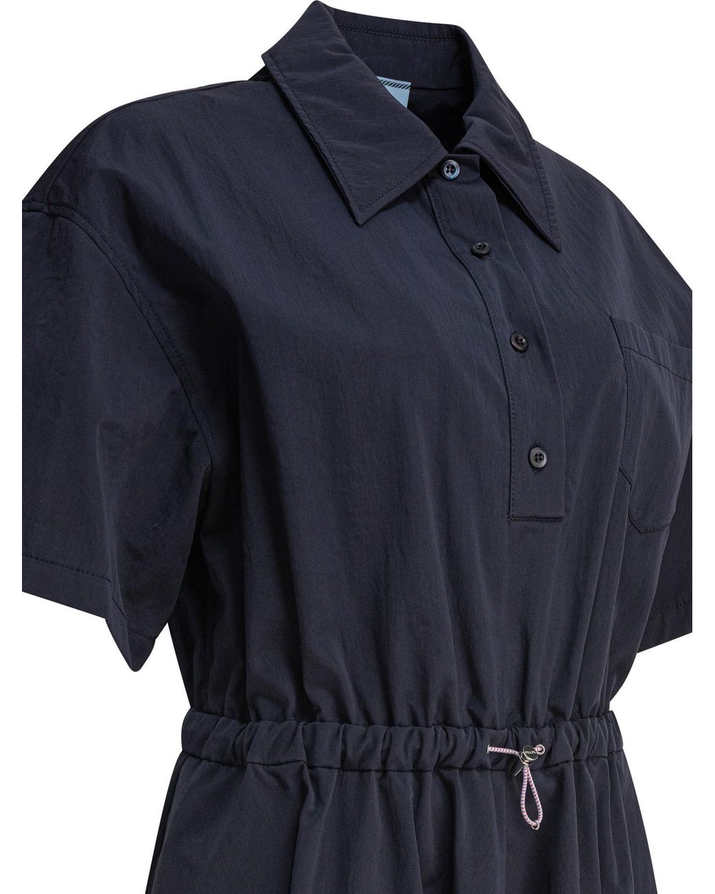 Prada Blue Short Sleeves Dress