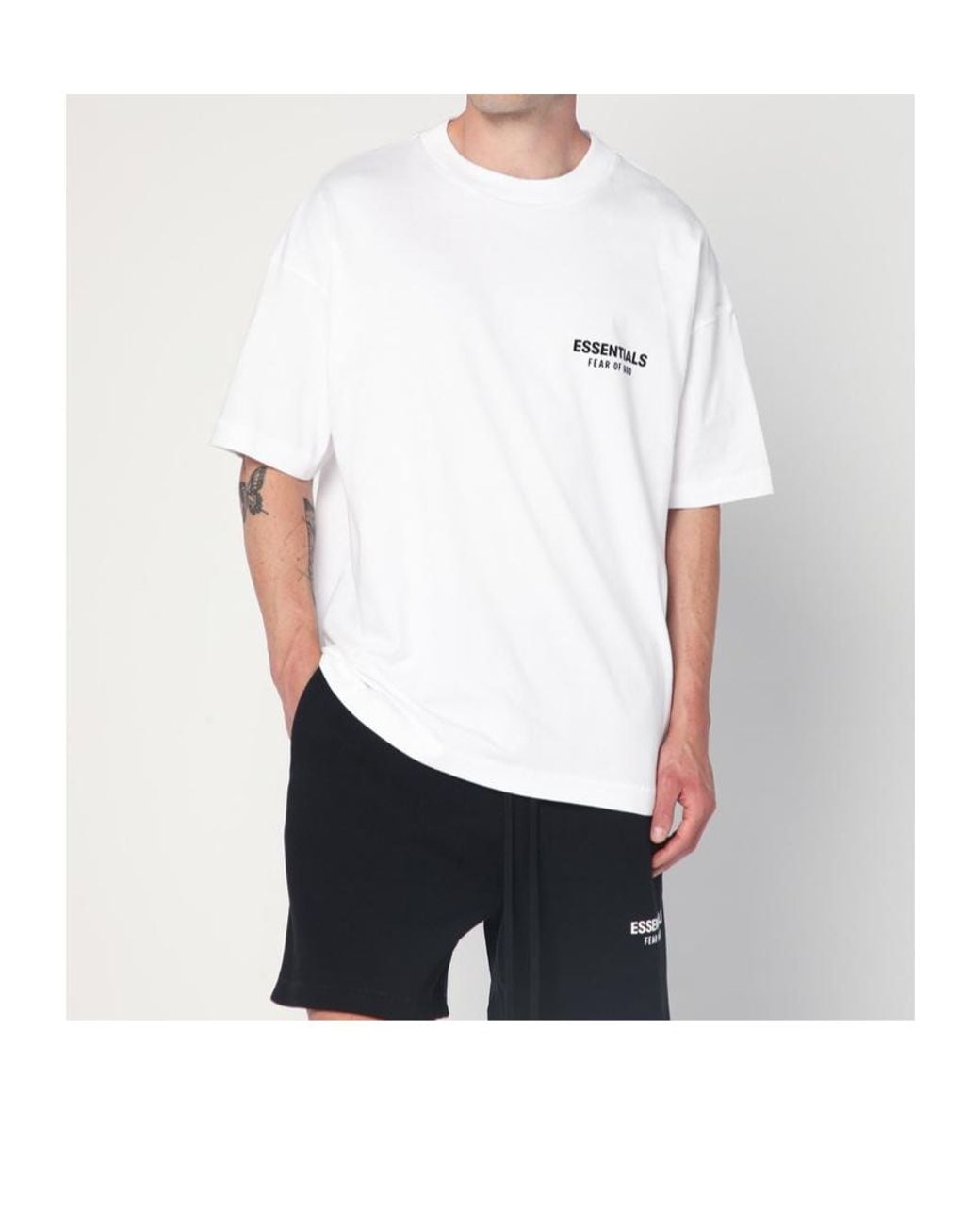 Fear Of God White Classic Short-Sleeved T-Shirt for men