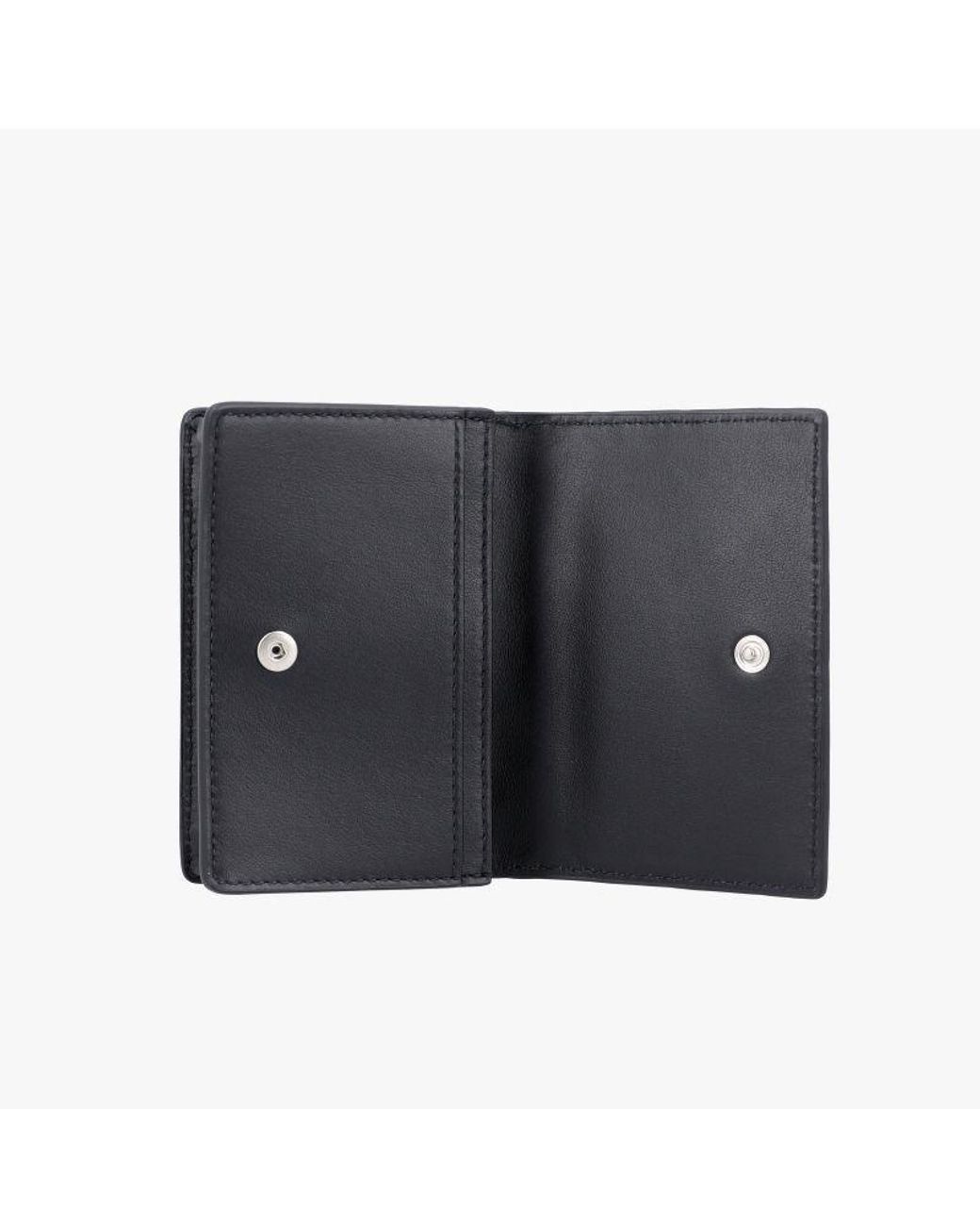 Bottega Veneta Black Woven Card Holder for men