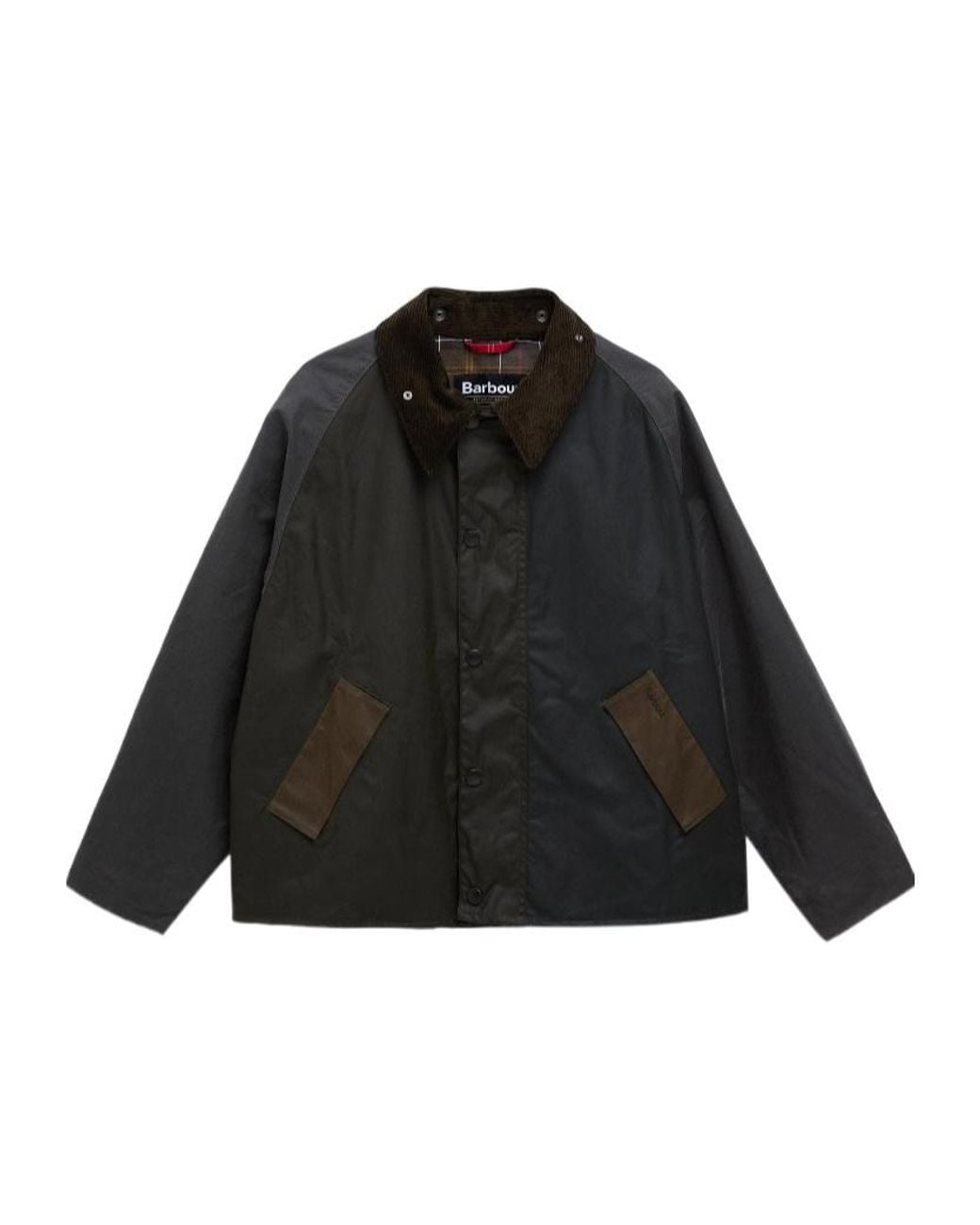 Barbour Black Long Sleeve Buttoned Coat for men