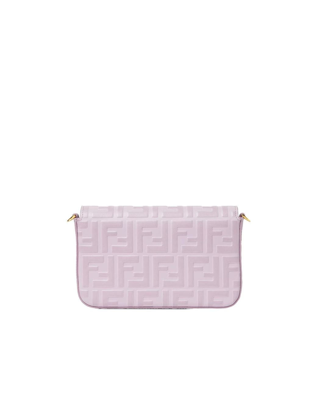 Fendi Pink Ff Diamonds Chained Wallet