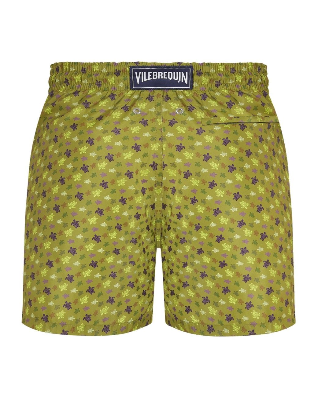 Vilebrequin Green Elasticated Waistband Swim Shorts for men