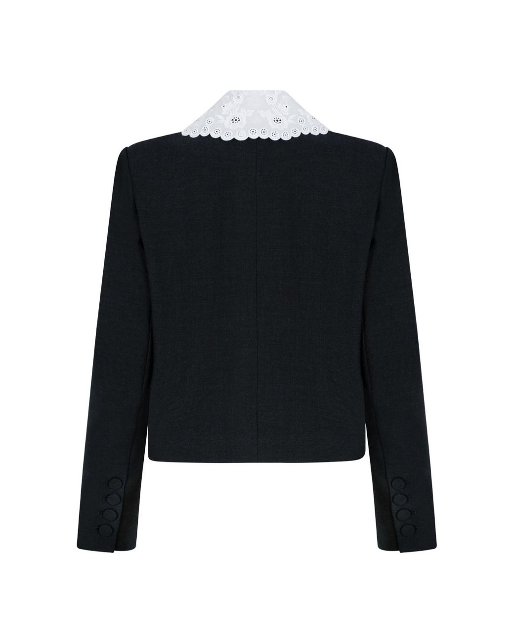 Self-Portrait Black Collared Jacket