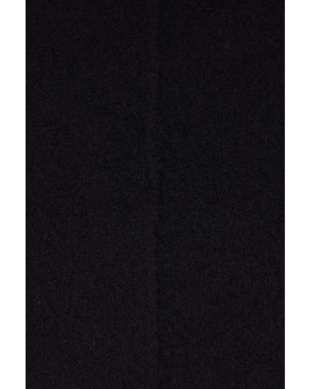 Rick Owens Black Maglia Cropped Hooded Sweater