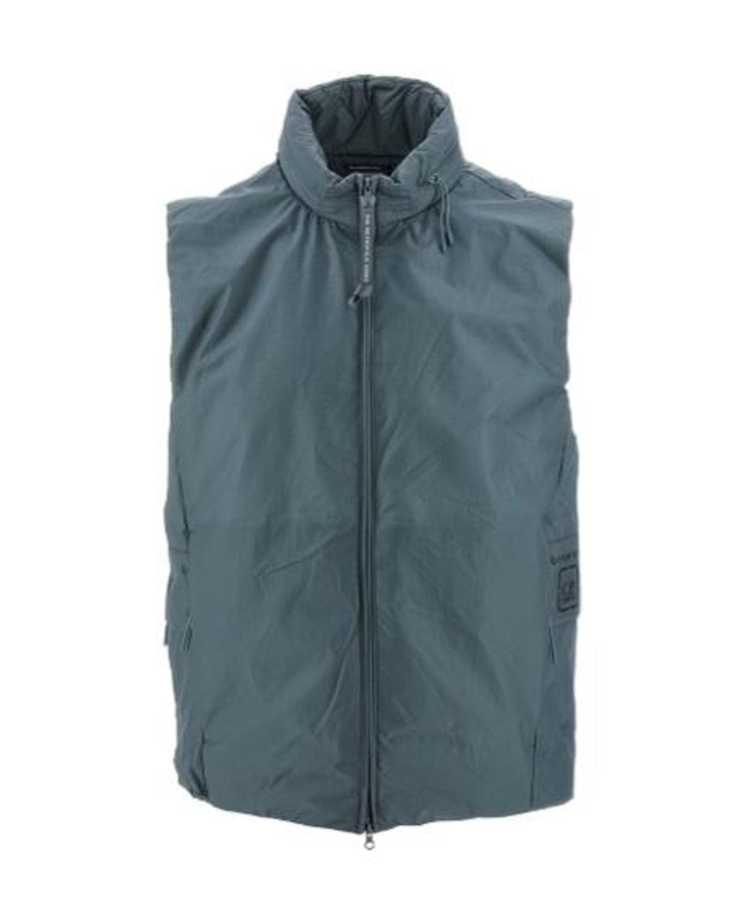 C P Company Blue The Metropolis Series Zipped Padded Gilet for men