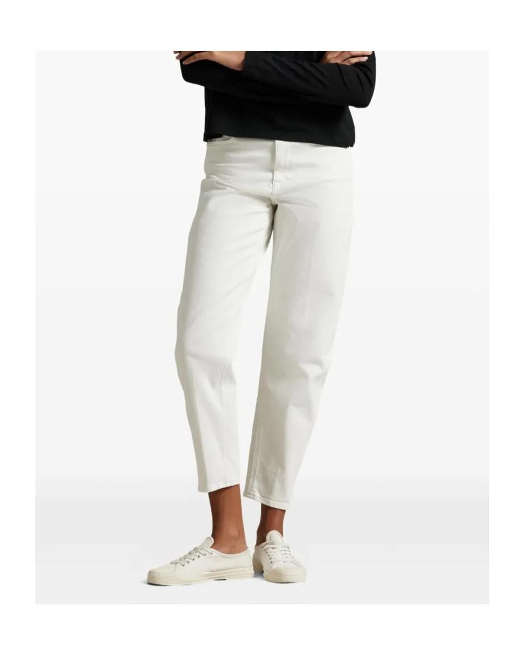 Polo Ralph Lauren White Tapered Slim-Fit Jeans