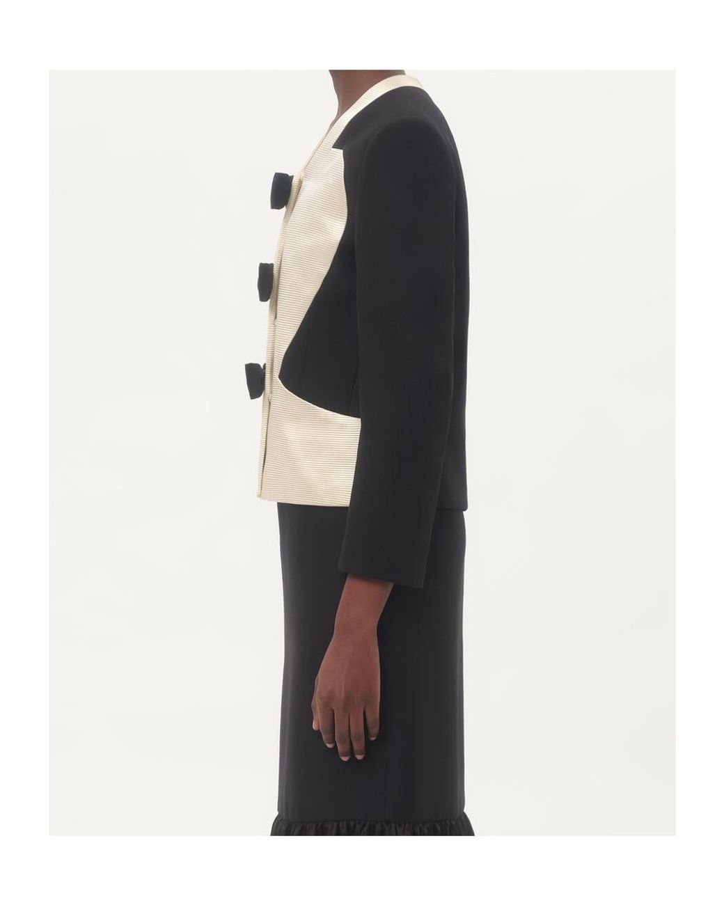 Valentino Black Bow Detailed Jacket