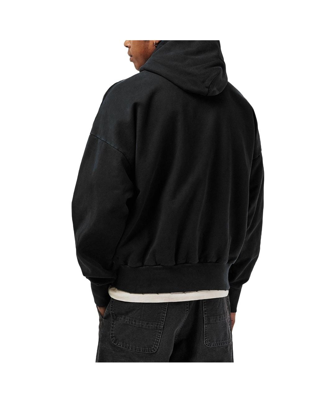 Fear Of God Gray Vintagewashed Pullover Hoodie for men