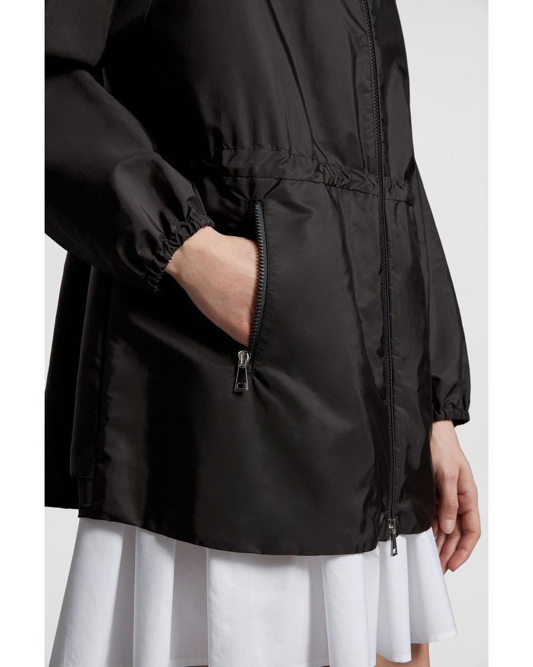 Moncler Black Wete Hooded Jacket