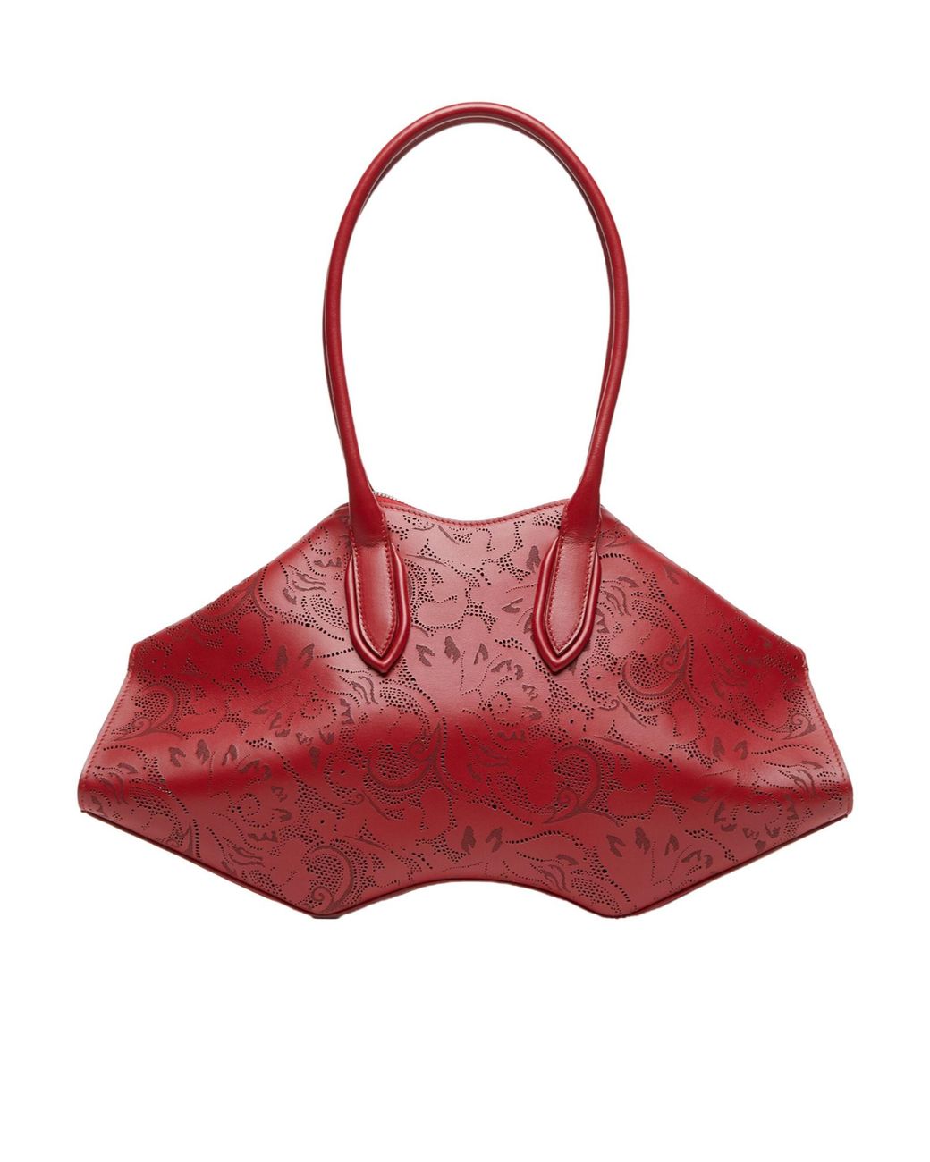 McQueen Red Manta Perforated Tote Bag