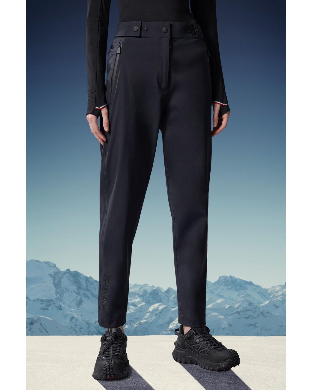 Moncler Blue Grenoble Straight Leg Trousers