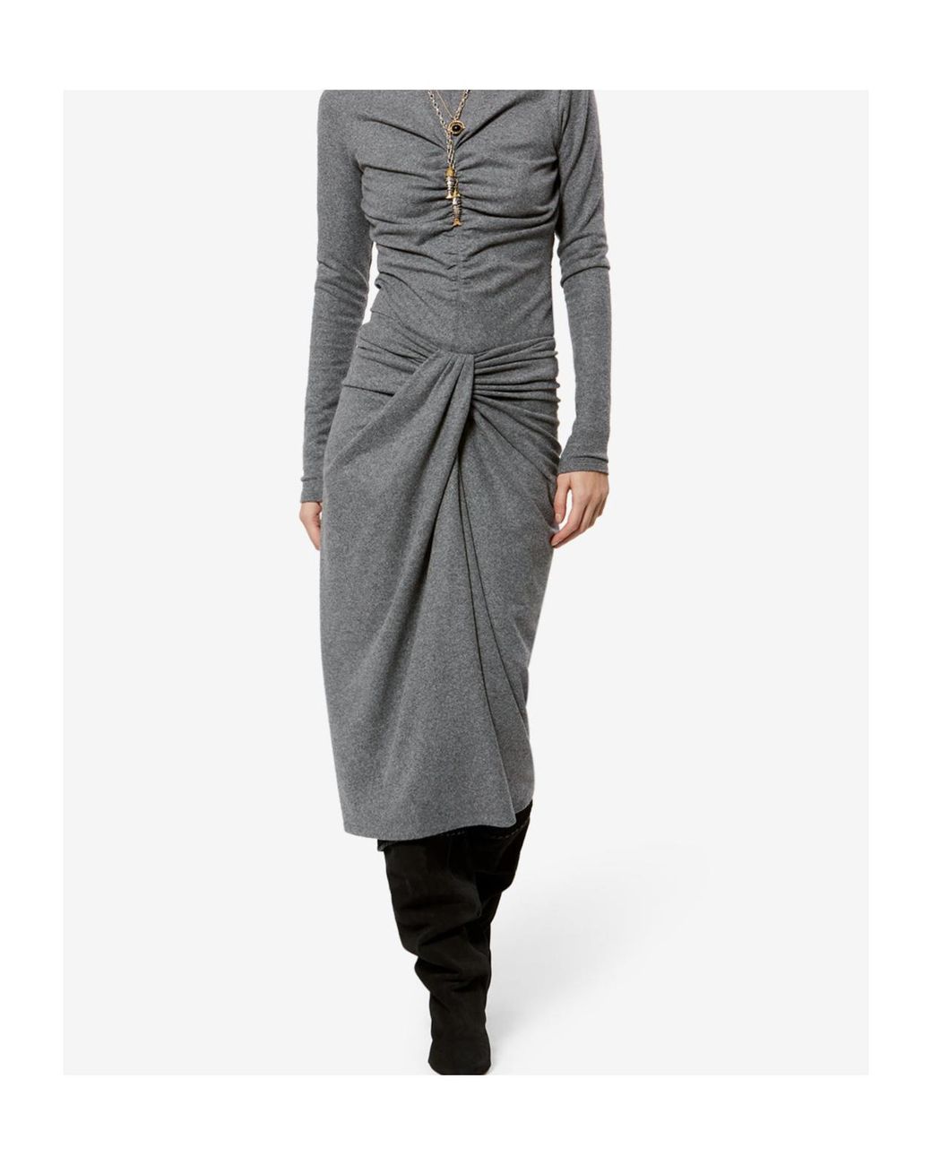 Isabel Marant Gray Isabel Marant Étoile Jeldia Draped Skirt