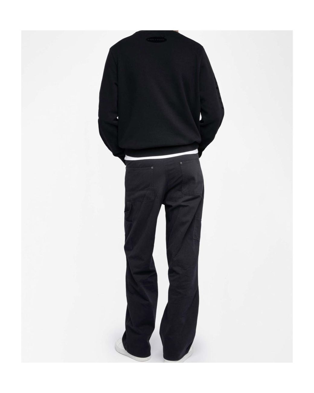 Zadig & Voltaire Blue Floc Graphic Sweatshirt for men