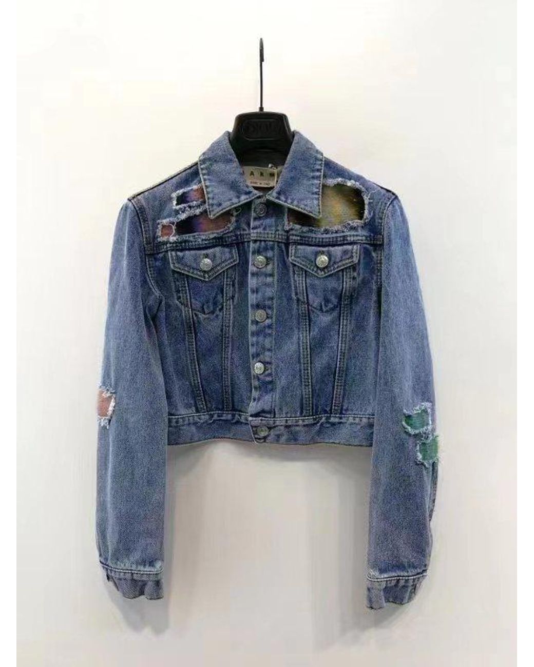 Marni Blue Vintage Lapel Denim Coat