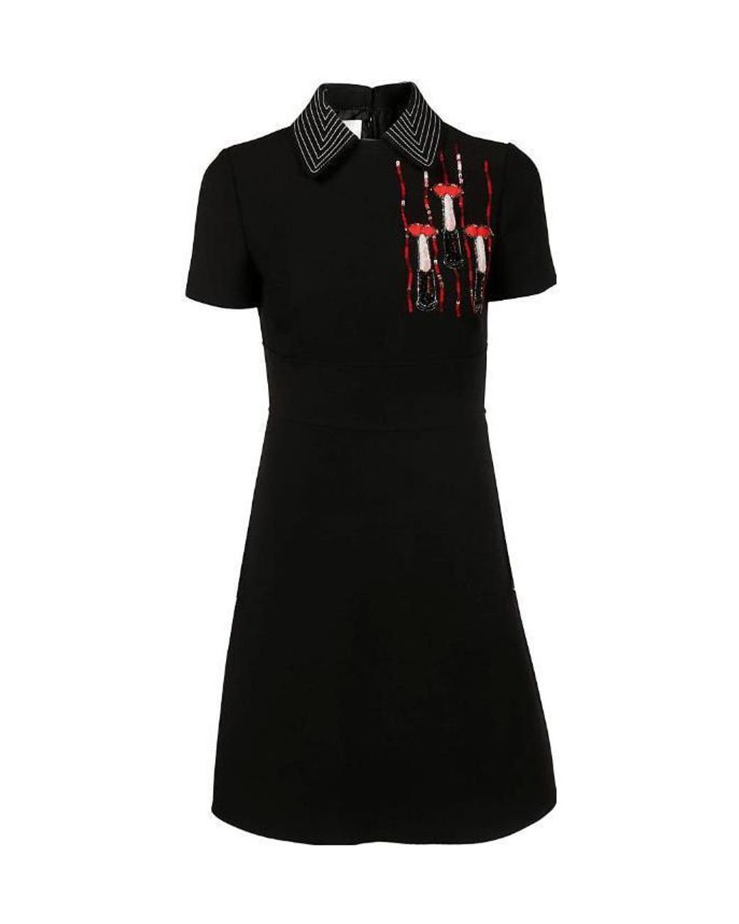 Valentino Black Cady Mini Dress