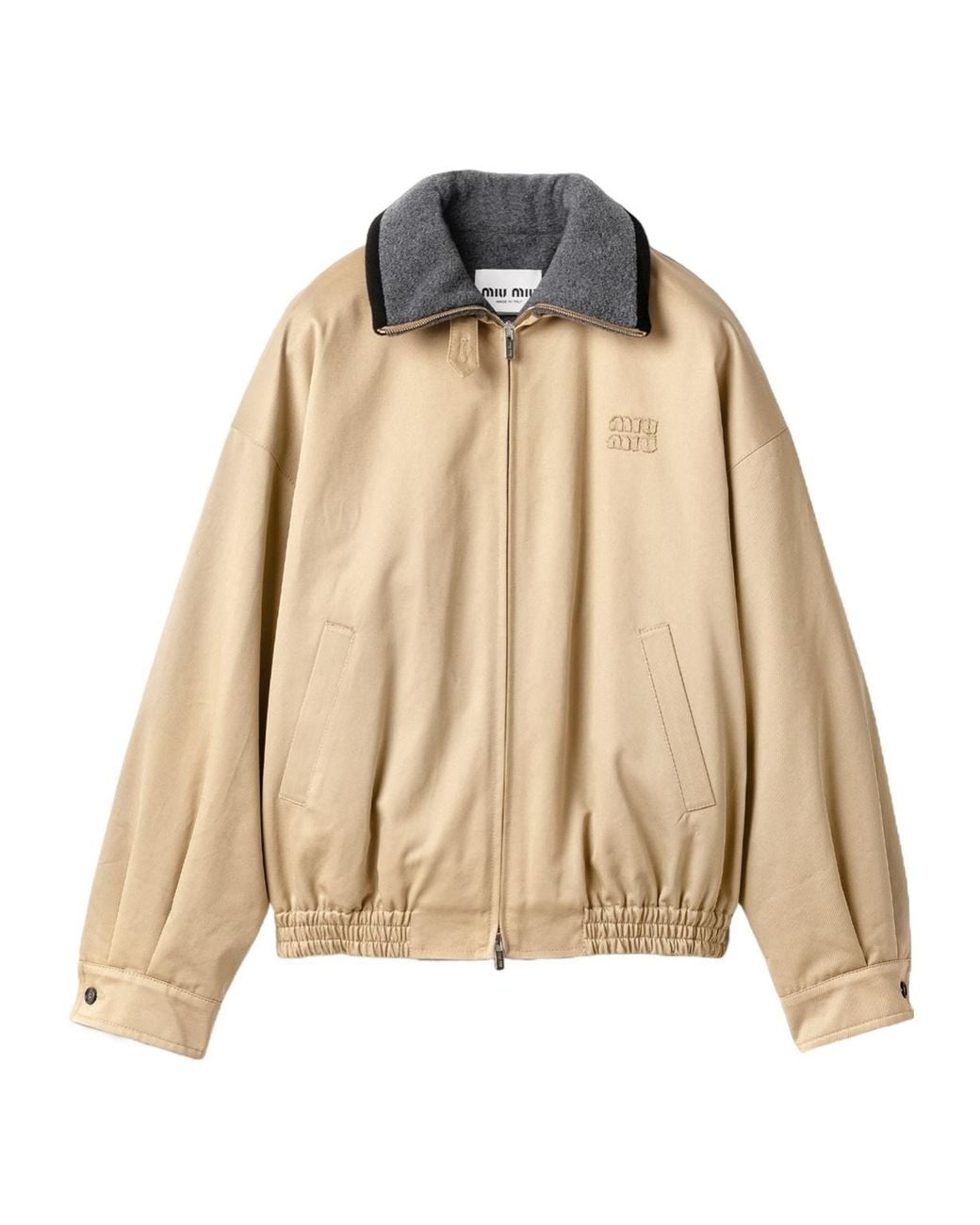 Miu Miu Natural Chino Blouson Jacket