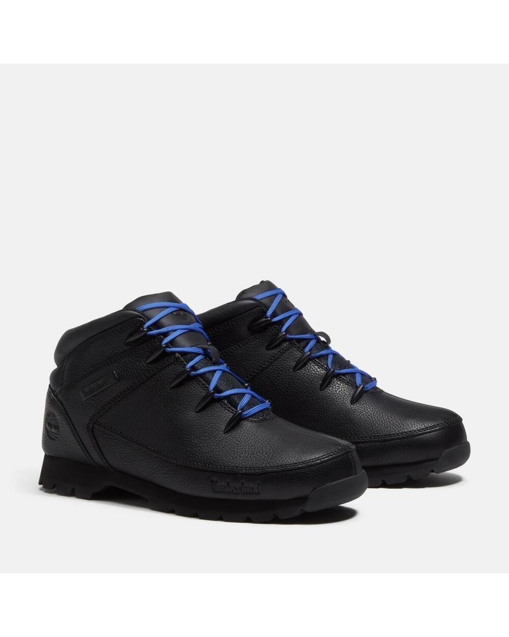 Timberland Black Mid-Top Leather Boots for men