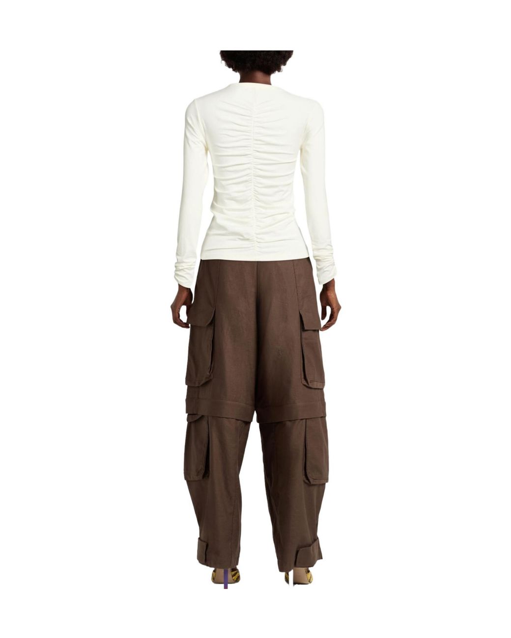 Rag & Bone White Plain Colour T-Shirts