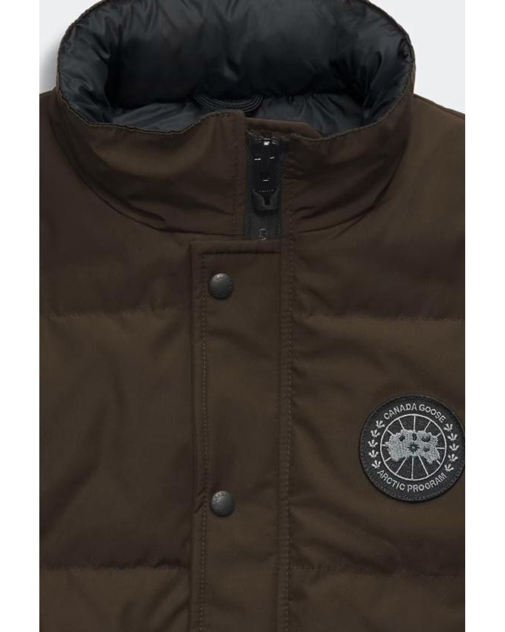 Canada Goose Green Garson Quilted Logo-Patch Gilet for men