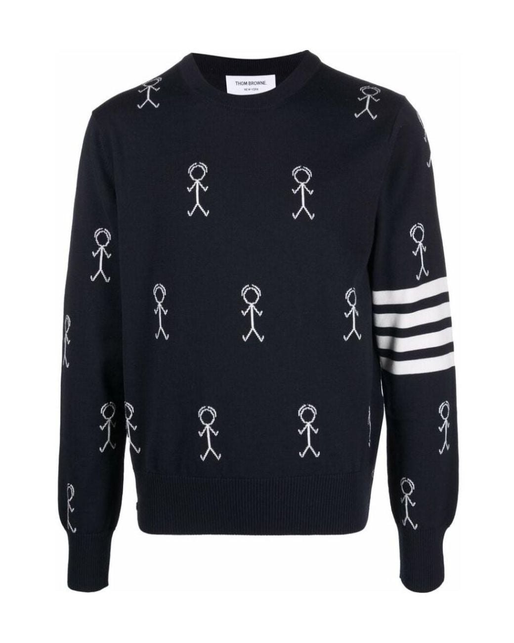 Thom Browne Blue Mr Thom Icons Jumper for men