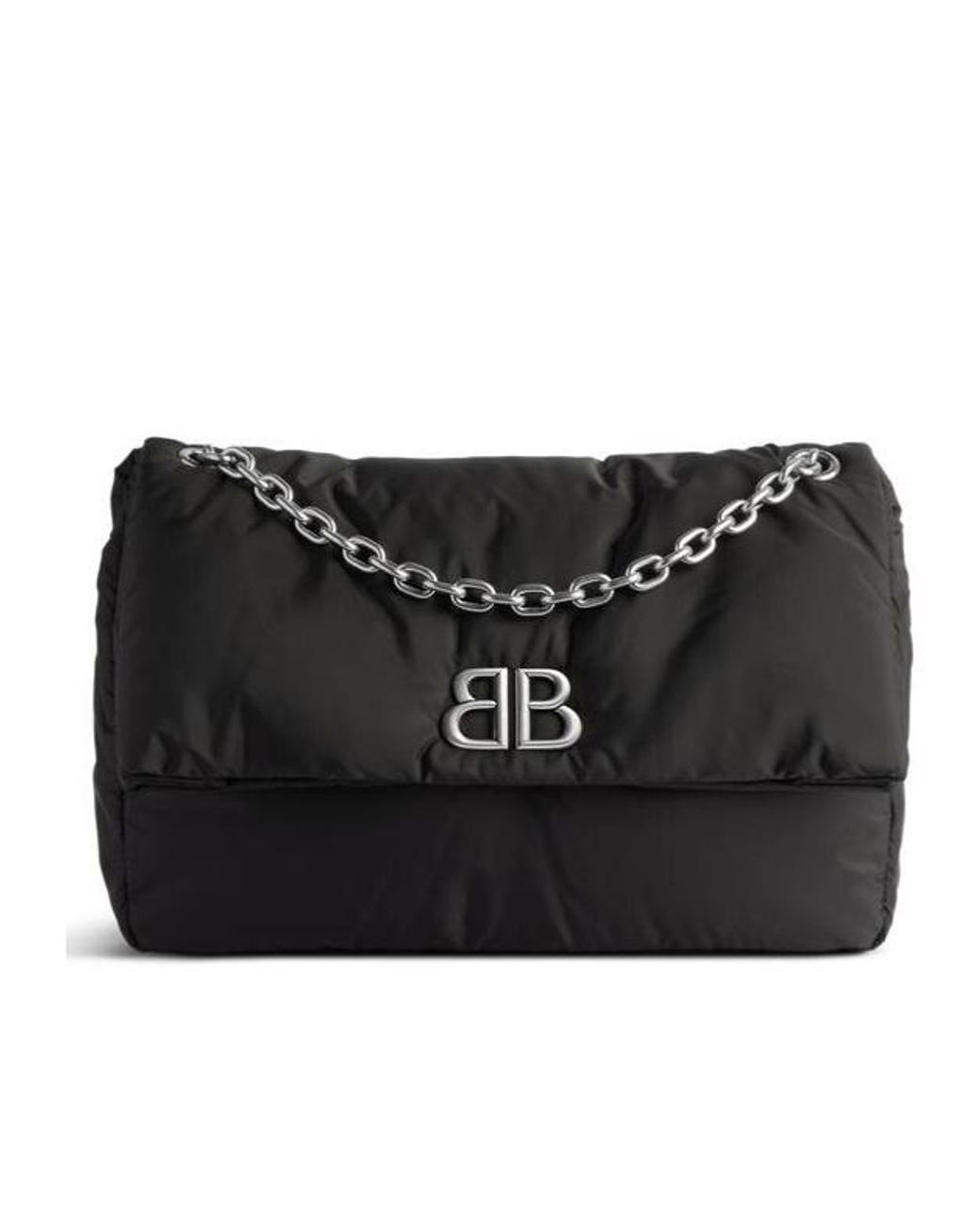 Balenciaga Black Monaco Chain Medium Shoulder Bag