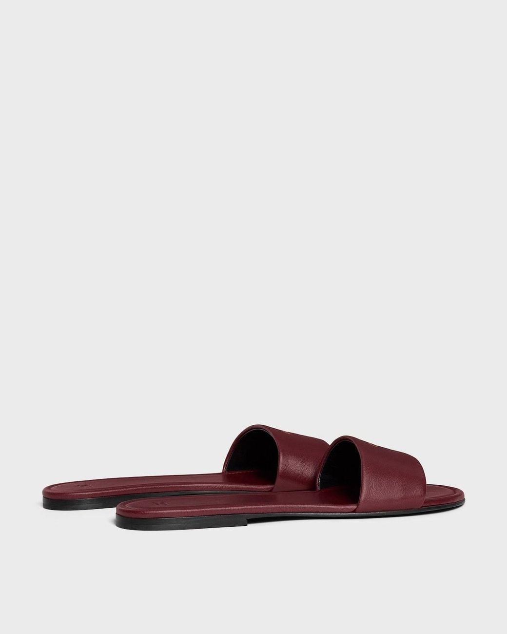 Céline Purple Logo Slippers
