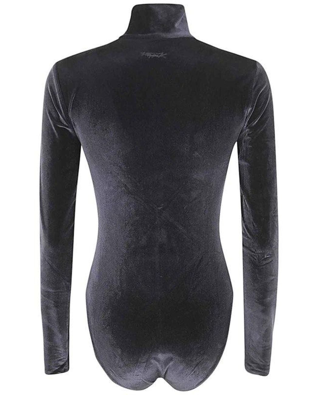 Filippa K Black Zip-Up Velvet Body