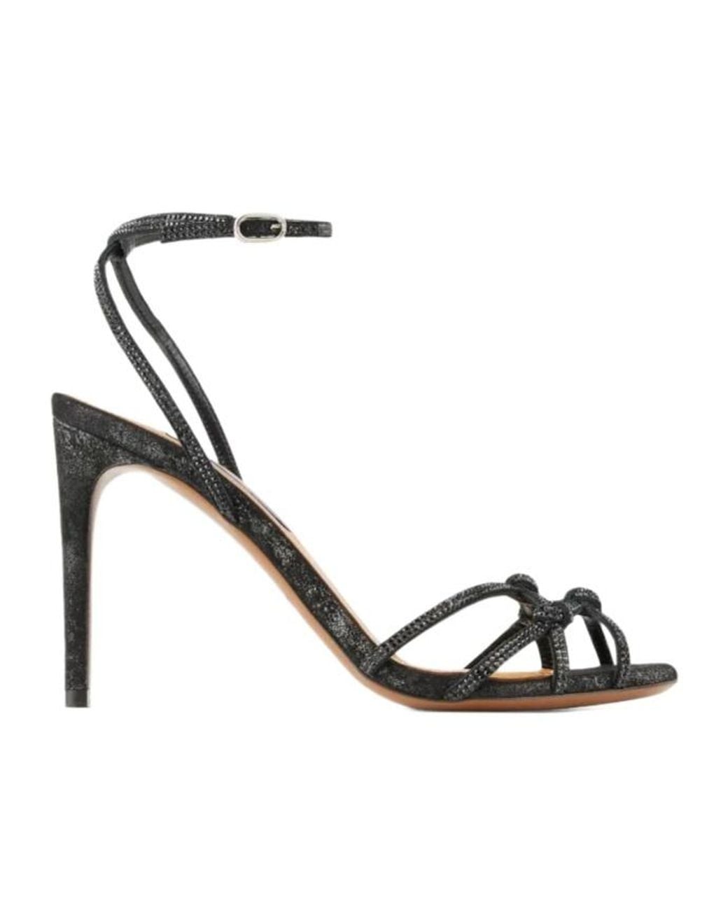 Ralph Lauren Metallic 95Mm Crystal-Embellished Knotted Sandals