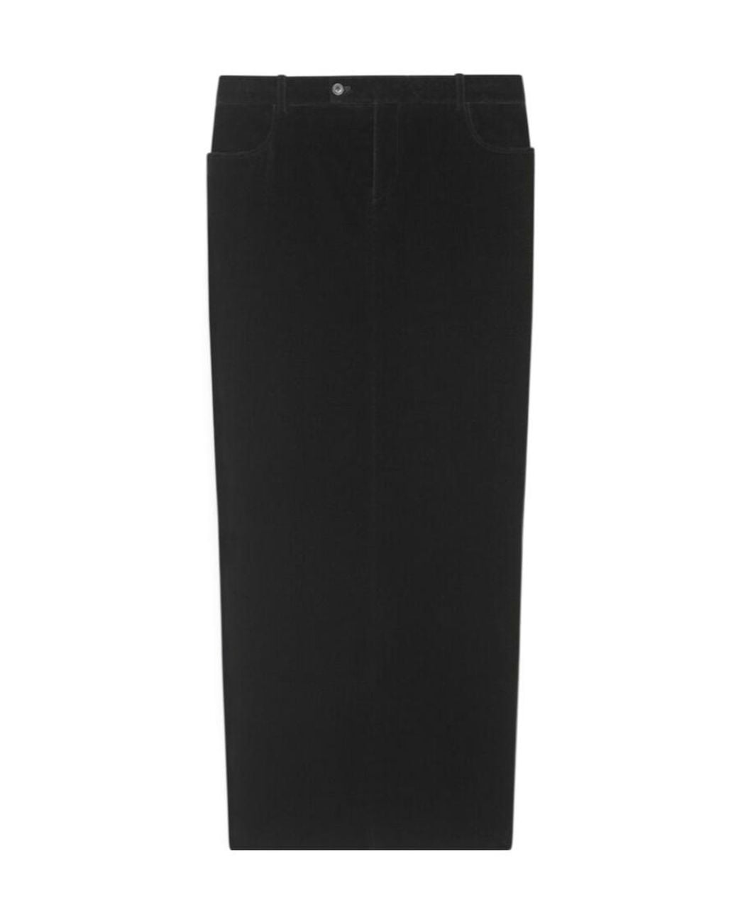 Saint Laurent Black Long Skirt
