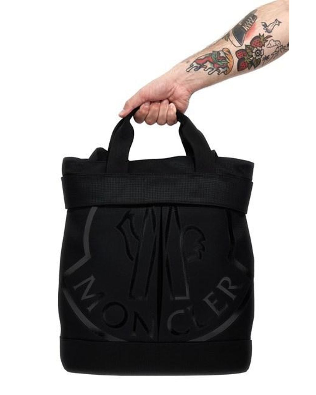 Moncler Black Logo Handbag