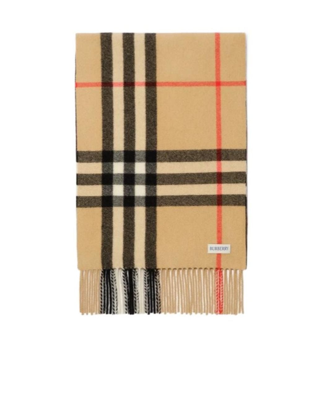 Burberry Multicolor Gradient Check Cashmere Scarf for men