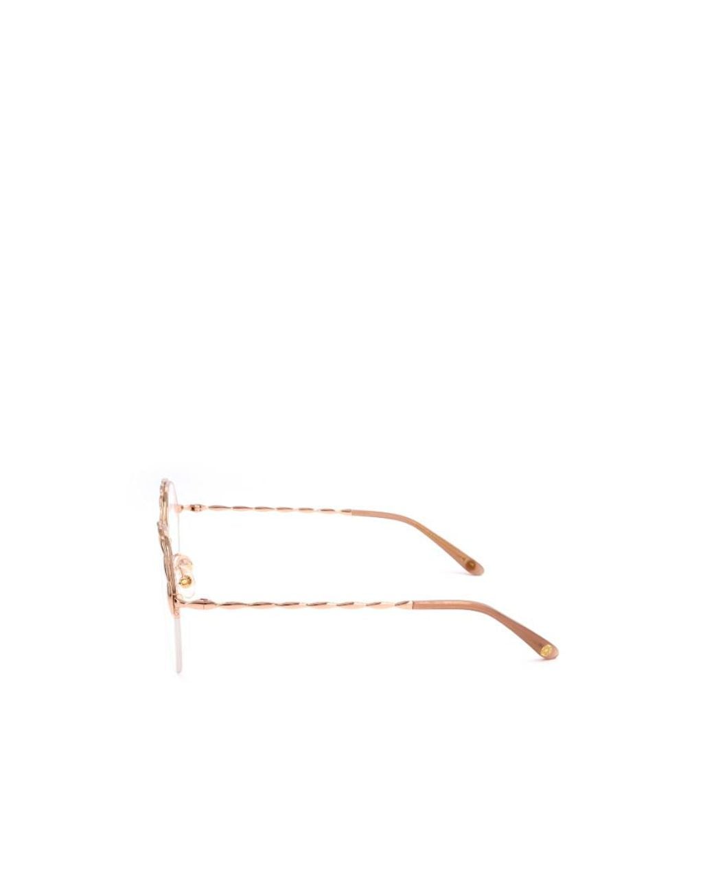 Elie Saab White Round Frame Glasses