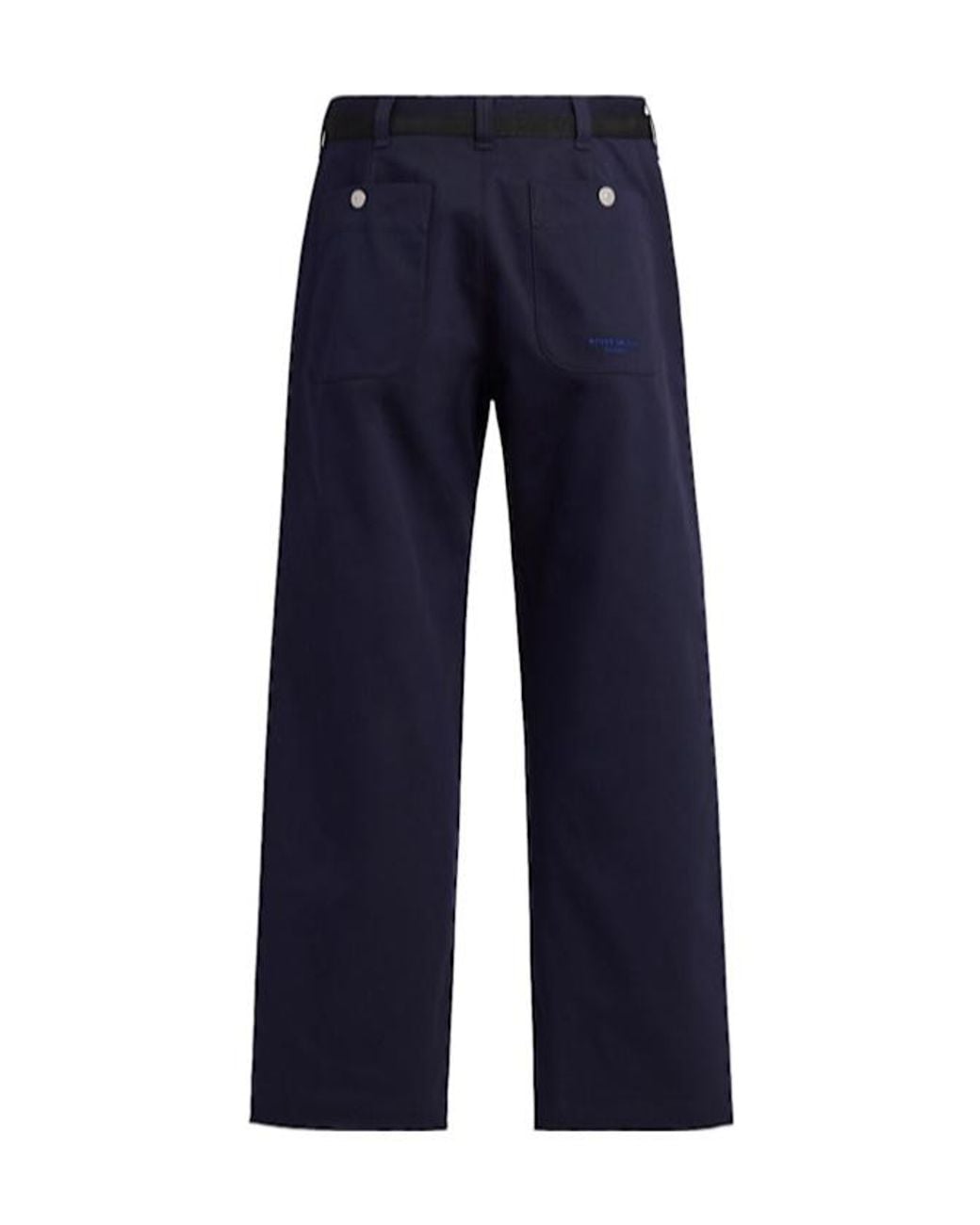 Stone Island Blue Elastic Waist Casual Pants for men