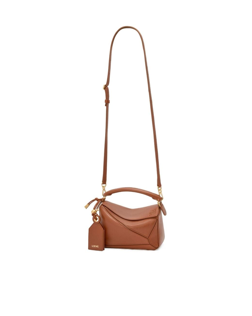 Loewe White Mini Featherlight Puzzle Bag
